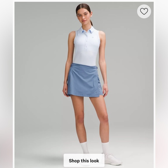 NWT Lululemon Wrap-Front MR Golf Skirt  / Oasis Blue - Picture 4 of 9